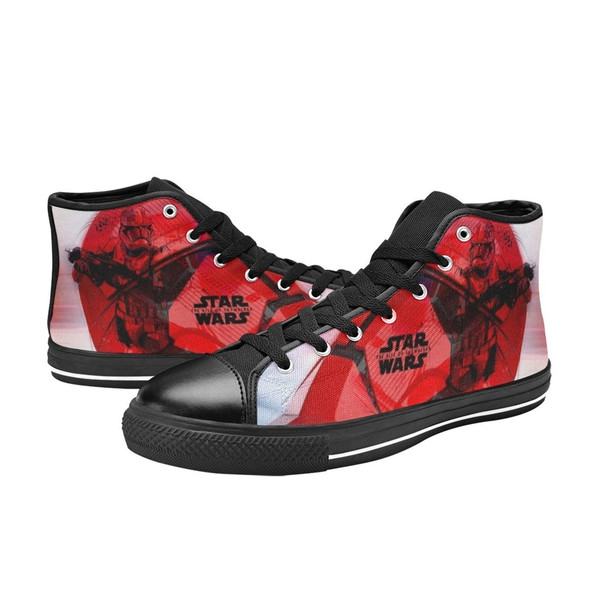 Star Wars Sith trooper High Canvas Shoes for Fan, Women and Men, Star Wars Sith trooper High Canvas Shoes, Star Wars
