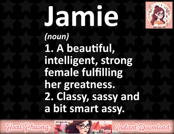 JAMIE Definition Personalized Name Funny Christmas Gift png, instant download.jpg