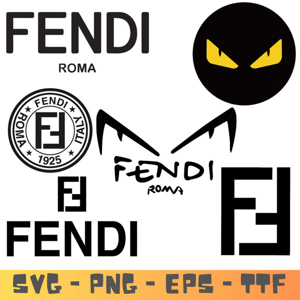 Fendi Svg, Fendi brand Logo Svg, Fendi Logo Svg, Fashion Log