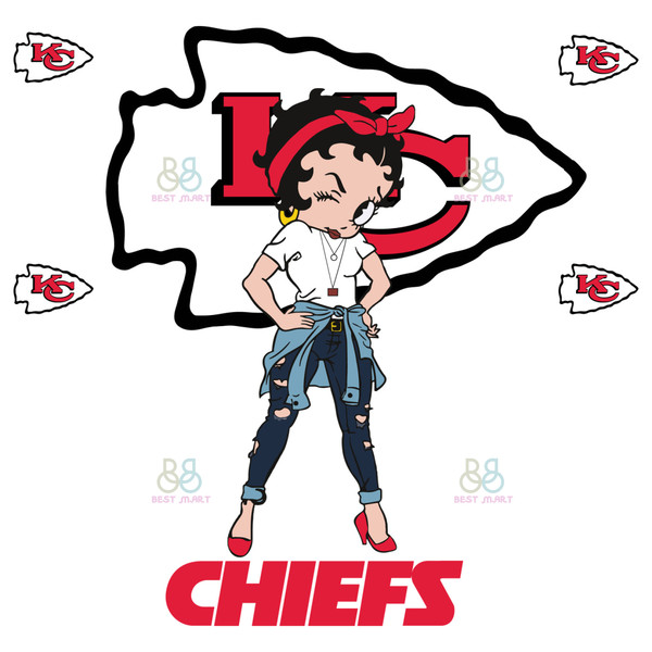 Betty Boop Kansas City Chiefs Svg, Sport Svg, Kansas City Ch - Inspire  Uplift