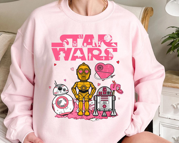 R2D2 BB8 Star Wars Valentines Shirt Disney Couples Valentines Gifts - Happy  Place for Music Lovers