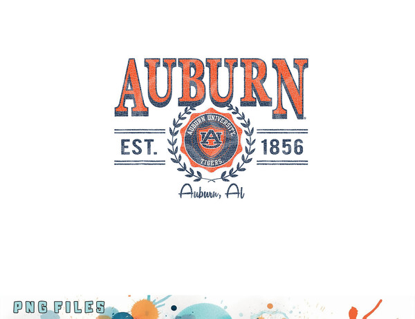 Auburn Tigers Seal Vintage Gray Officially Licensed png, digital download copy.jpg