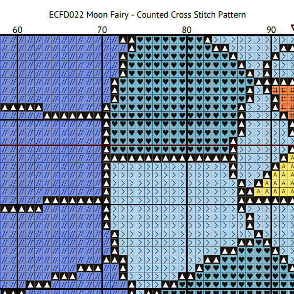 ECFD022 Moon Fairy Counted Cross Stitch Pattern Colour 601 x 601.png