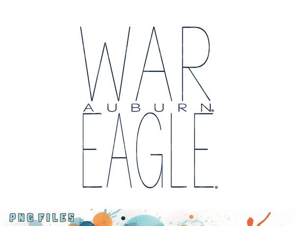 Auburn Tigers War Eagle Logo Officially Licensed png, digital download copy.jpg