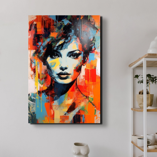 Colorful Disruption: An Impressionistic Portrait of a Woman - Inspire ...