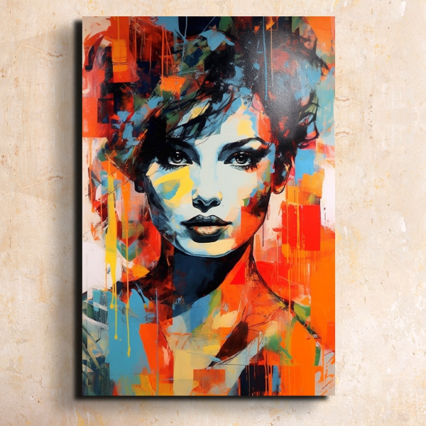 Colorful Disruption: An Impressionistic Portrait of a Woman - Inspire ...