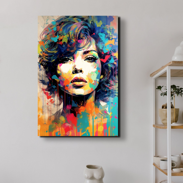 Colorful Disruption: An Impressionistic Portrait of a Woman - Inspire ...