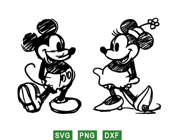 disney retro svg, mickey retro svg, minnie svg - Inspire Uplift