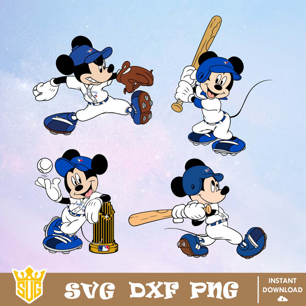 Toronto Blue Jays Disney Mickey Mouse Team SVG, MLB SVG - Inspire Uplift