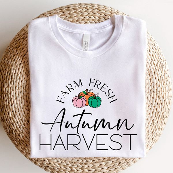 Farm Fresh Autumn Harvest Shirt Design, Autumns Svg, Autumn harvest svg, Harvesting svg, Farm Fresh Svg, Fall Sign Svg, Pumpkin Season Png - 5.jpg