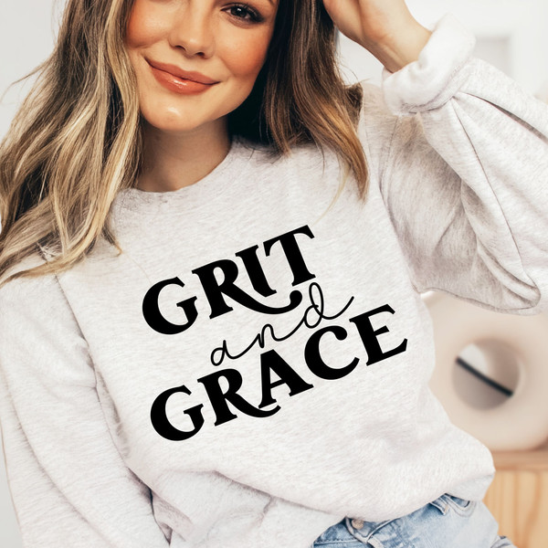 Grit and Grace SVG, Hustle Svg, Grind Svg, Hustle Hard Svg, Southern and Grace Svg, Women Shirts, DXF, PDF, Cricut Files - 3.jpg