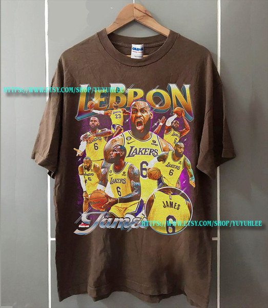 LeBron James Vintage 90s Bootleg Classic Graphic T-Shirt