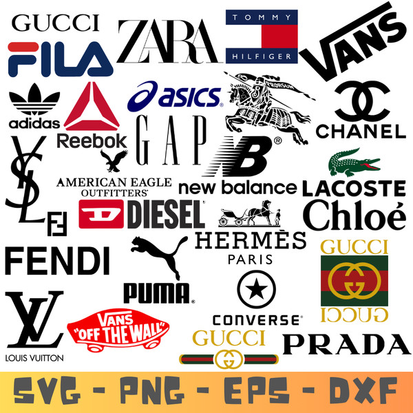 fashion logos and names