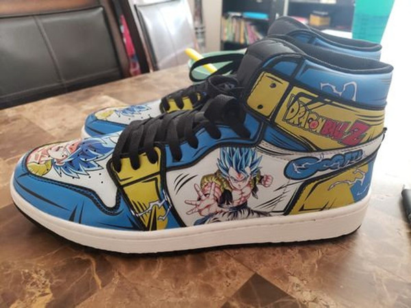 Gogeta High Canvas Shoes for Fan, Women and Men, Dragon Ball Z High Canvas Shoes, Dragon Ball Gogeta Sneakers