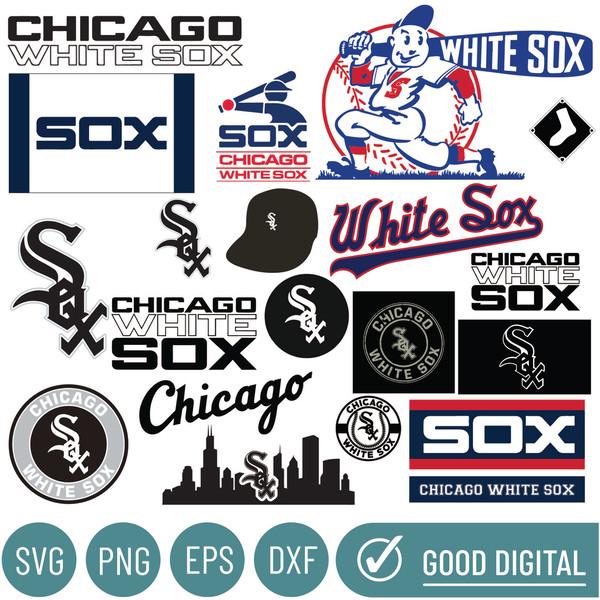 Chicago White Sox Baseball Team Svg, Chicago White Sox Svg