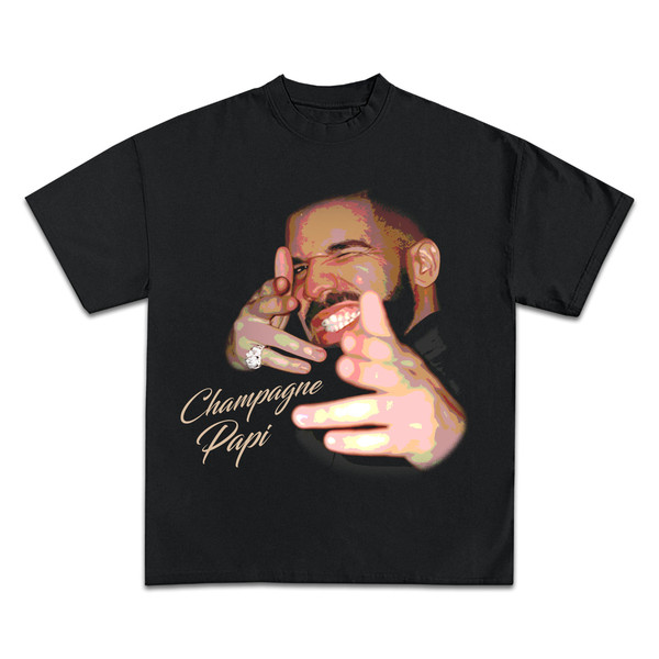 Drake Graphic Shirt, Rap Tee Concert Merch Champagne Papi Shirt -  Trendingnowe