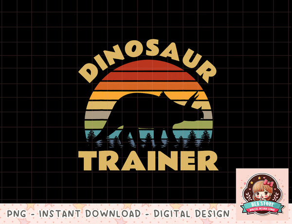 Dinosaur Trainer Halloween Costume Retro Sunset Dino Outline T-Shirt copy.jpg