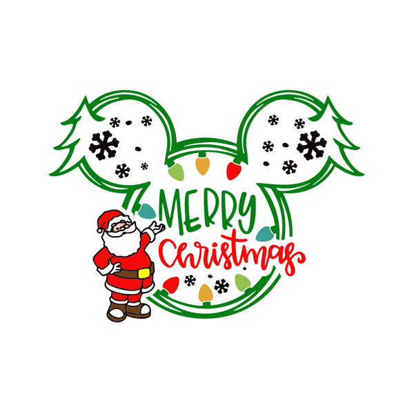 Merry christmas svg mickey christmas Disney Noel minnie chri - Inspire  Uplift