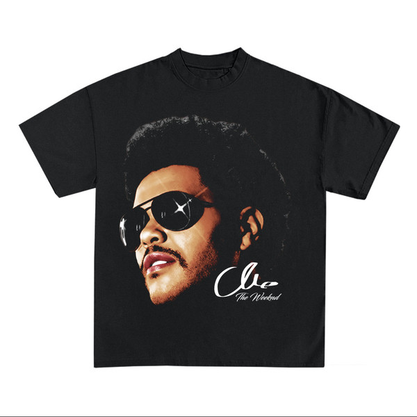 THE WEEKND T-SHIRT  Abel Concert Album Tour Rap Tee  Drake Kanye Ovoxo Rare Face Graphic Travis Scott Cactus Jack  - 1.jpg