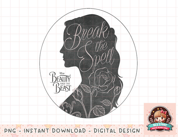 belle silhouette printable