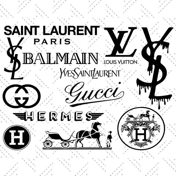 Luxury Brand Logos Svg, Brand Logo Svg, Fashion Brand Svg, B - Inspire  Uplift