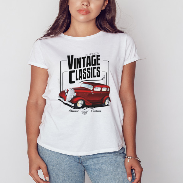 Vintage 34 Car shirt, Unisex Clothing, Shirt For Men Women, Graphic Design, Unisex Shirt