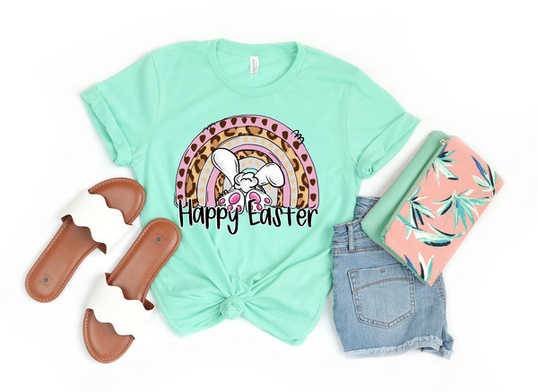 Happy Easter Shirt, Happy Easter Rainbow Shirt, Womens Easter Shirt, Easter Day, Cute Easter Shirt ,Easter Family Shirt,Easter Shirt - 1.jpg