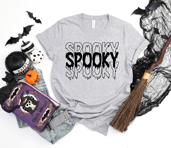 Halloween Spooky Shirt, Halloween Party Shirt, Holiday Gift,Womens Halloween Shirt,Halloween Party,Halloween shirt,Hocus Pocus,Spooky Vibes - 1.jpg