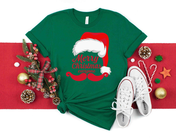 Merry Christmas Santa Shirt, Joyful Believe Mistletoe Blessing Friends Snow Noel Shirt, Snow Flake Shirt, Christmas Winter Shirt, Xmas Shirt - 3.jpg