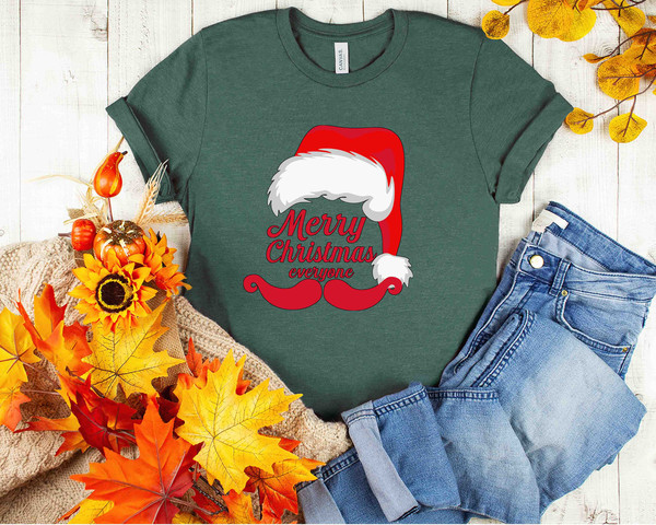 Merry Christmas Santa Shirt, Joyful Believe Mistletoe Blessing Friends Snow Noel Shirt, Snow Flake Shirt, Christmas Winter Shirt, Xmas Shirt - 4.jpg