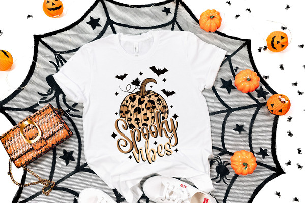 Spooky Vibes shirt, Spooky vibe tshirt, Halloween Leopard shirt,Retro Halloween shirt,Funny Halloween shirt, Halloween shirt,Spooky tshirt - 1.jpg