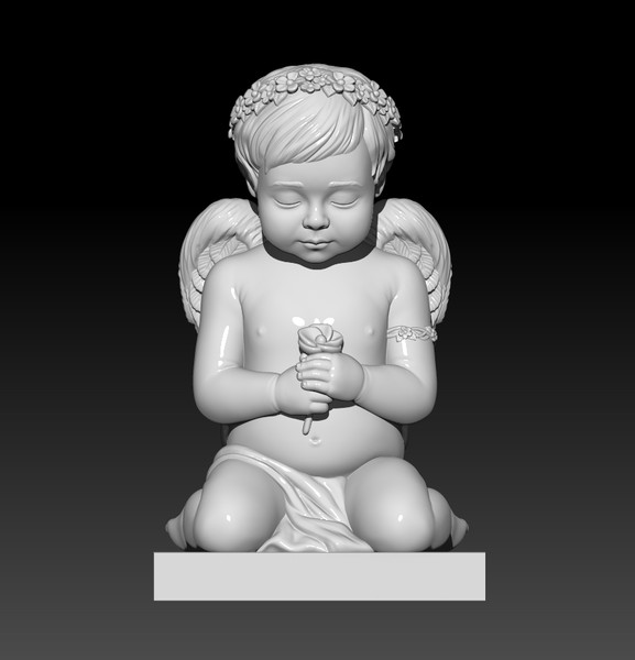 3D-STL-Model-Print- Tombstone-Angel