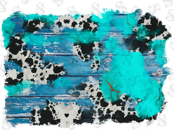 Cowhide Background Png, Serape Background Png, Turquoise Background Png, Western Background Png, Sublimation Background Png,Digital Download - 1.jpg