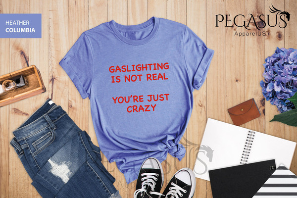 Gaslighting Is Not Real You're Just Crazy Shirt, Sarcastic Shirt, Humor Shirt, Gaslighting Shirt, Crazy Shirt, Joke Tshirt - 3.jpg