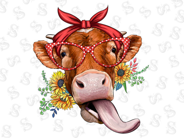 Western Limousine Cattle With Sunflower Bouquet Sublimation Design, Limousin Cattle Png Sublimation Design,Limousin Cattle Png,Western Png, - 1.jpg