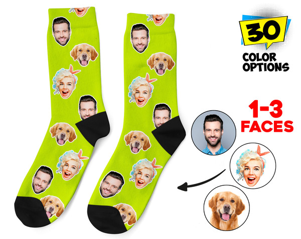 Custom Face Socks, Personalized Photo Socks, Picture Dog Socks, Pet Face on Socks, Customized Funny Photo Gift For Her, Him or Best Friends - 1.jpg