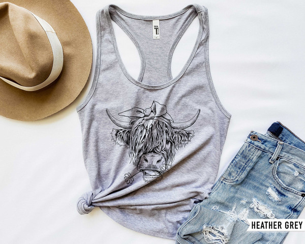 Cute Cow Shirt or Tank Top, Cow Shirt For Mom, Highland Cow Shirt, Cow Gifts For Her, Heifer Shirt, Farm T-shirt, Ranch Tee, Farmer, Cowgirl - 5.jpg