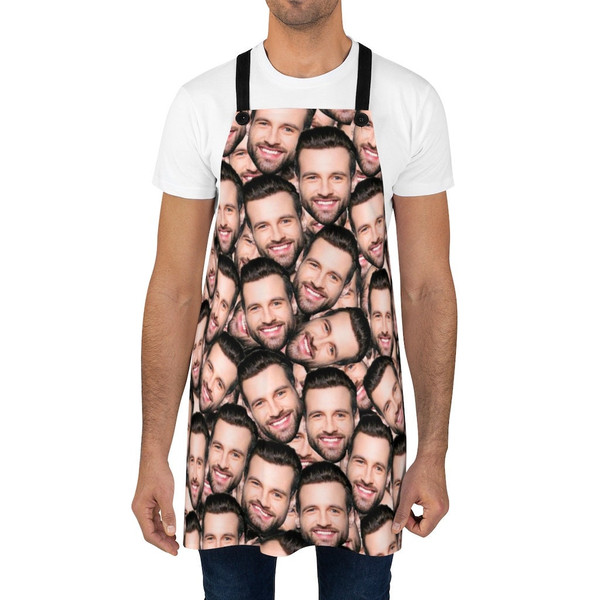 Personalized Faces Apron, Custom Photo Apron for Women and Men, Funny Crazy Face Kitchen Apron Personalized Kitchen Custom Picture Chef Gift - 2.jpg