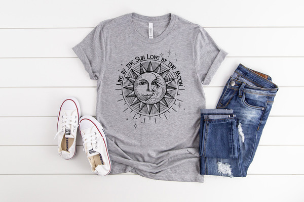 Sun Moon Stars Tee, Celestial Tee, Graphic Tee, Sun Shirt, One with the Sun, Boho Shirt, Vintage Tee, Mystical Tee, Moon Shirt, Bohemian - 7.jpg