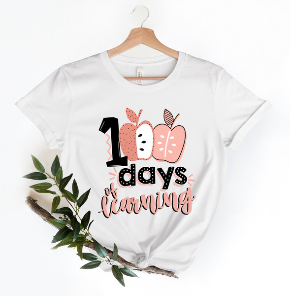 100 Days School Shirt,100 Days Brighter Shirt,Teacher Shirt,100th Day Of School,Back To School Shirt,Teacher Appreciation,girly school Tee - 3.jpg