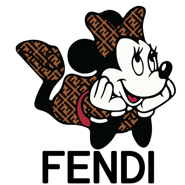 Fendi Mickey Mouse fashion Svg, Fendi brand Logo Svg, Fendi Logo Fashion  Logo Svg File Cut Digital Download