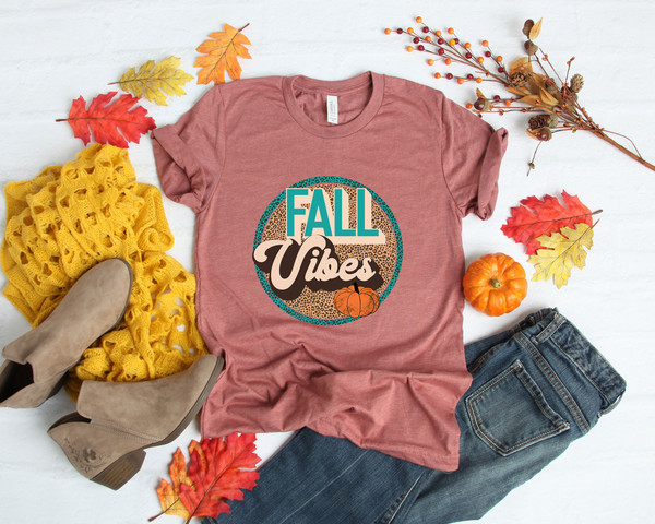 Fall Vibes Leopard Retro Shirt,Thanksgiving Shirt,Thanksgiving Family Shirts,Thanksgiving Shirts,Thankful Grateful Blessed Shirt,Fall Shirt - 2.jpg