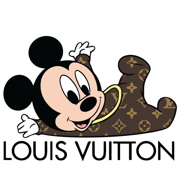 Mickey Minnie LV Logo SVG, Disney Louis Vuitton SVG, Mickey Head SVG