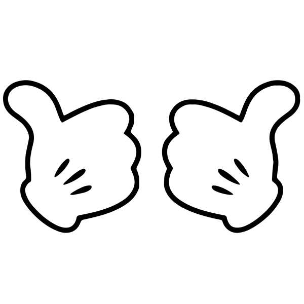 Mickey Mouse Thumbs Up SVG, Mickey Hand SVG, Disney Thumbs U - Inspire ...