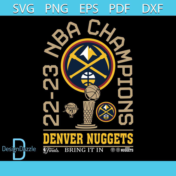 2023 Nuggets NBA Champs Auto Emblem