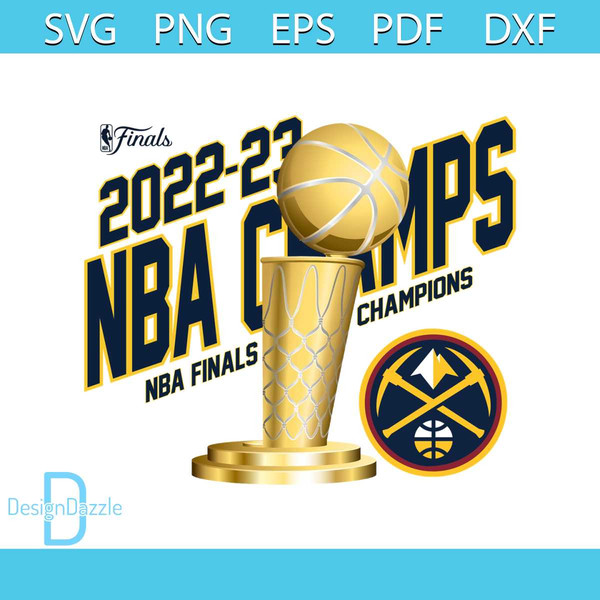 Denver Nuggets 2023 NBA Finals Champions Logo SVG File 