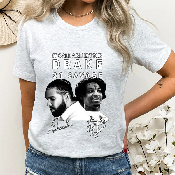 It's All A Blur Tour 2023 Shirt,Drake 21 Savage Shirt,Hip Hop