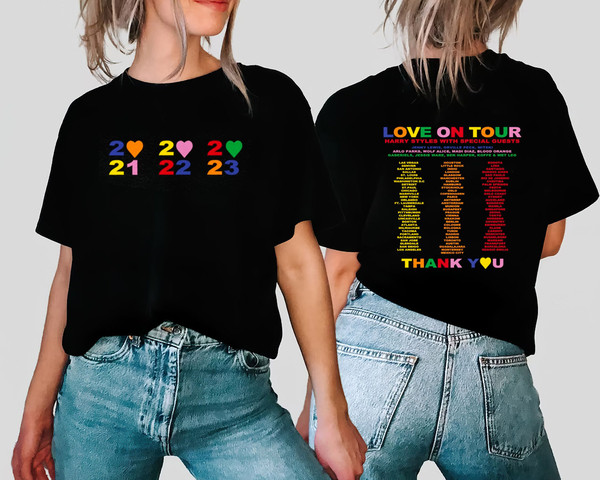 Harry Styles T-Shirts, Love On Tour 2023 T-shirt, HS Love On - Inspire  Uplift
