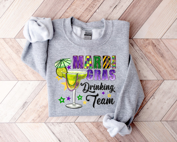 Mardi Gras Drinking Team Sweatshirt,Nola Shirt,Fat Tuesday Shirt,Flower de luce Shirt,Louisiana Shirt,Saints New Orleans Tee,Mardi Gras Day - 1.jpg