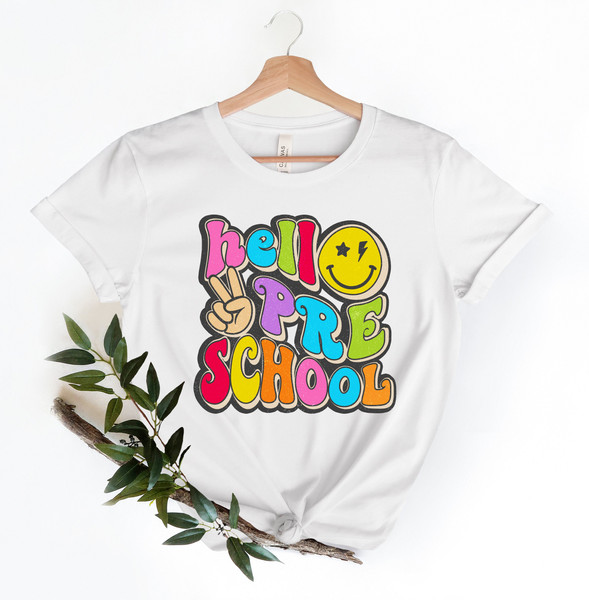 Preschool Teacher Shirt, Hello Preschool Shirt, Preschool Crew, Preschool Squad, Cute Preschool Teacher Shirt, Preschool Shirt, Pre-K PreK - 2.jpg